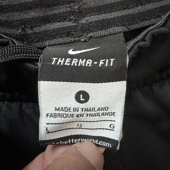 Nike Sweatpants Womens Size L Black Fleece Loose Straight Leg Baggy Pants - Picture 3 of 8